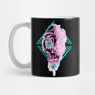 Abstract Skull Vibrant Colors Mug